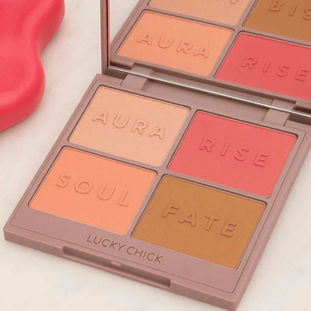 LUCKY CHICK MYSTIC HALO GLOW BRONZER + HIGHLIGHTER PALETTE